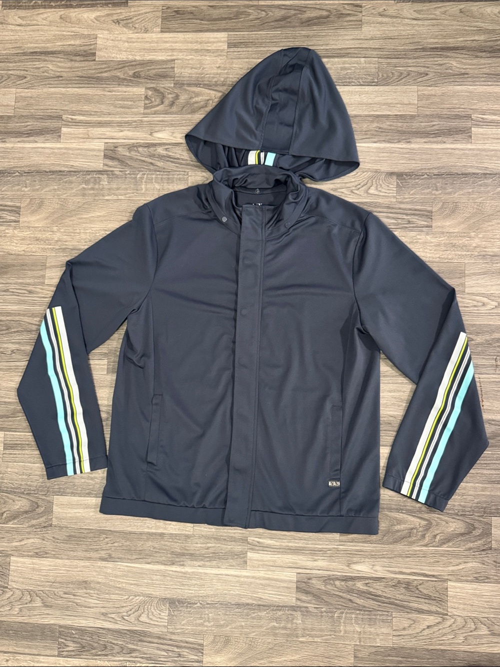 Armani Exchange men’s hooded zip up jacket sz XL, as is